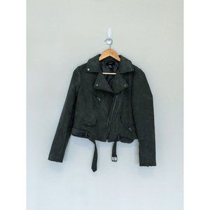 forever 21 faux suede motorcycle jacket